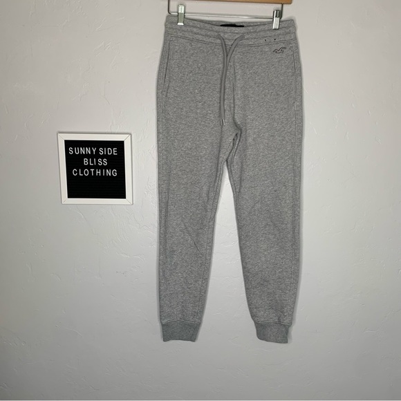 Hollister Gray Drawstring Sweatpants Size Extra Small - Picture 1 of 14